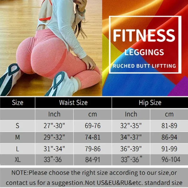 Butt Lifting Seamless Yoga Leggings - Image 2