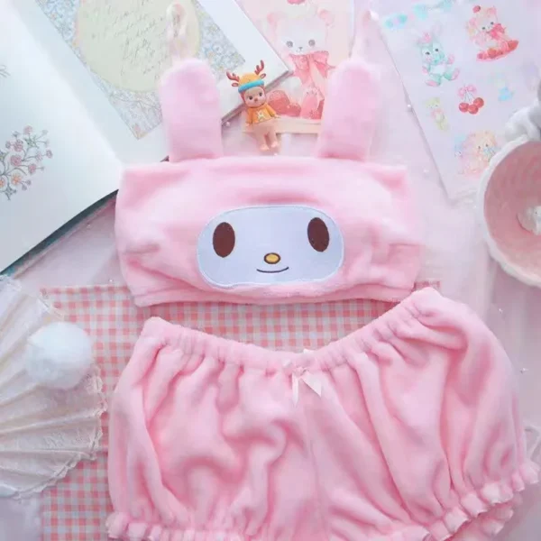 Hello Kitty Kawaii Women's Shorts Lingerie Sexy Pajamas - Image 4