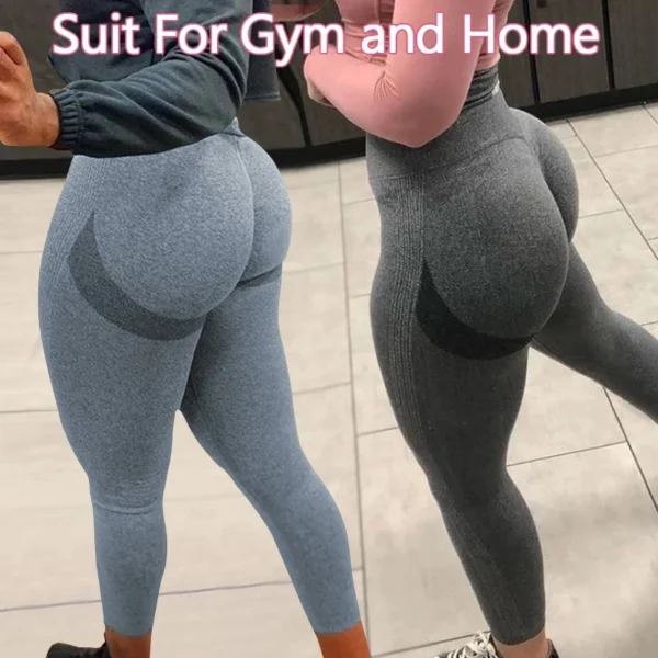 Butt Lifting Seamless Yoga Leggings - Image 4