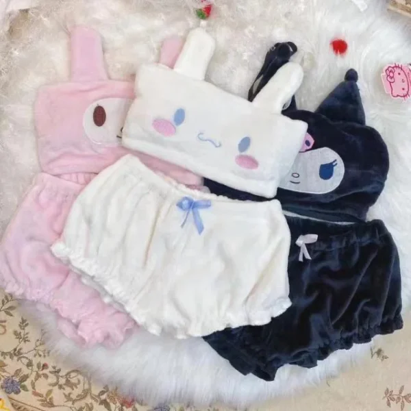 Hello Kitty Kawaii Women's Shorts Lingerie Sexy Pajamas - Image 8