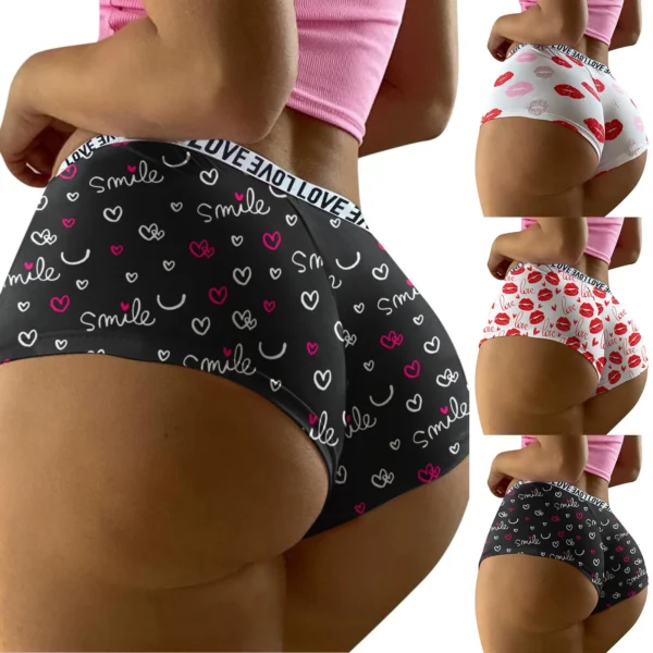 Women’s Low-Waist Sexy Printed Panties - Image 7